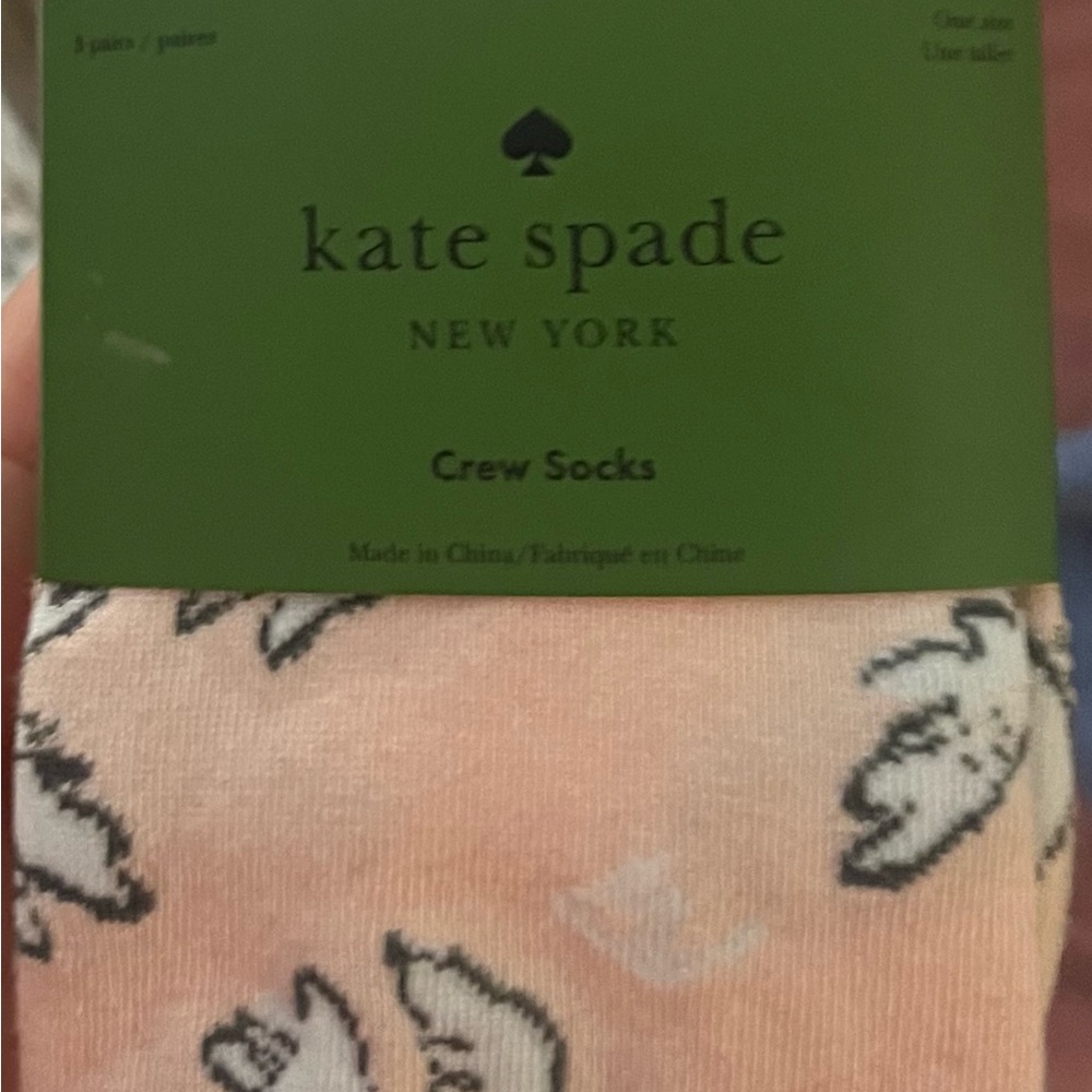 kate spade NWT 3pair Crew Socks